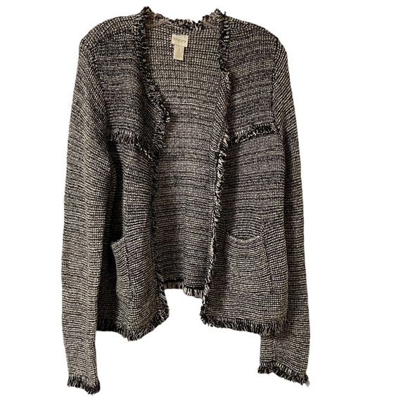 Chico’s Woven Soft Shell Open Front Blazer Shacket Chico’s 1 Medium 8 - Picture 2 of 12